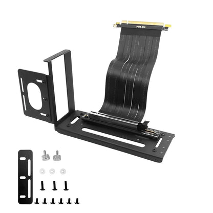 TISHRIC Aluminum GPU Support Bracket – Vertical Graphics Card Holder Stand for ATX PC Cases