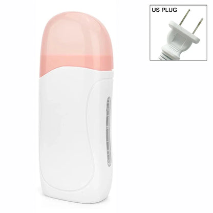 Unisex Hot Roll-On Wax Hair Removal Kit with Depilatory Cream, Wax Heater & Cartridge Warmer – Professional Waxing Set