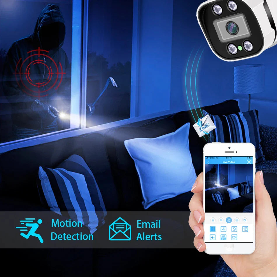 4K POE Video Surveillance Camera - IP Onvif, Audio, Night Vision, Waterproof Bullet Camera for NVR (4MP/5MP/8MP)