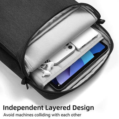 Waterproof Laptop Handbag Cover for MacBook Air and Pro - Multi-Pocket Notebook Bag for 9 to 13 Inch Tablets, 11-13 Inch