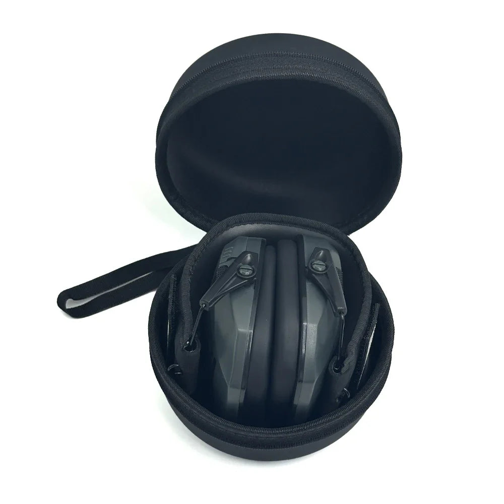 Earmuffs Active Noise-Reduction Headphones — Electronic Hearing Protection for Shooting & Hunting with Carry Case