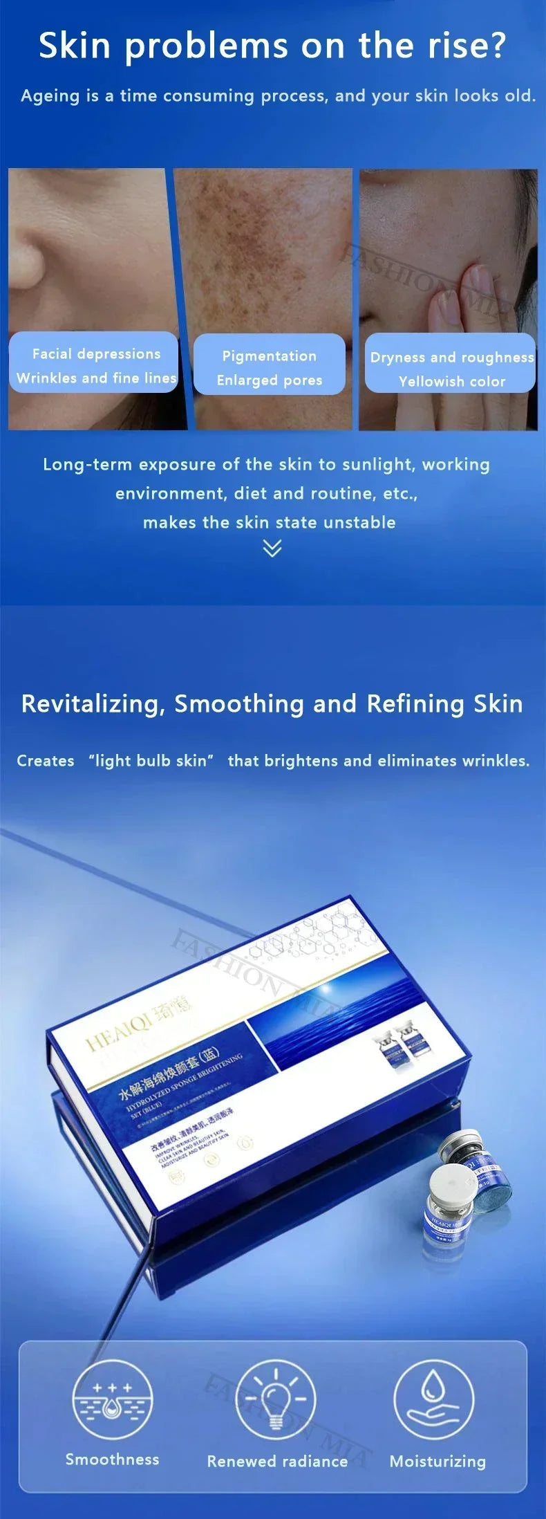 80% Blue Sponge Microalgae Kit – Natural Collagen Regeneration & Skin Resurfacing Extract