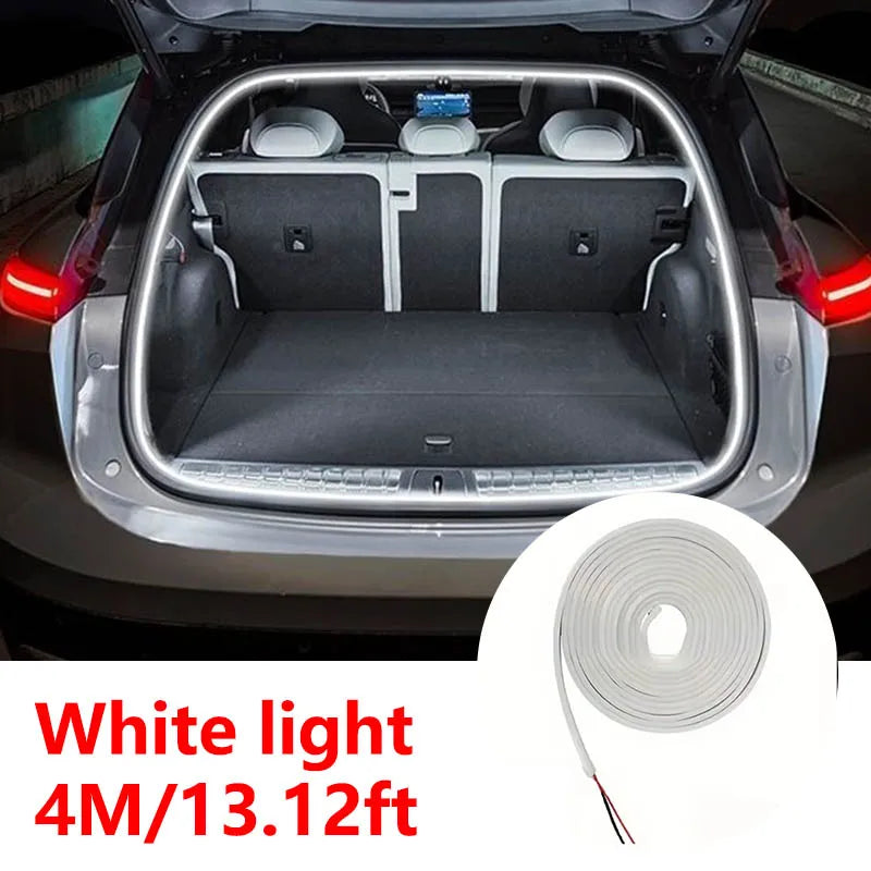 High Brightness Car Trunk LED Light Strip – Automatic Sensing Interior Ambient Tailgate Lighting, Wire-Free Installation