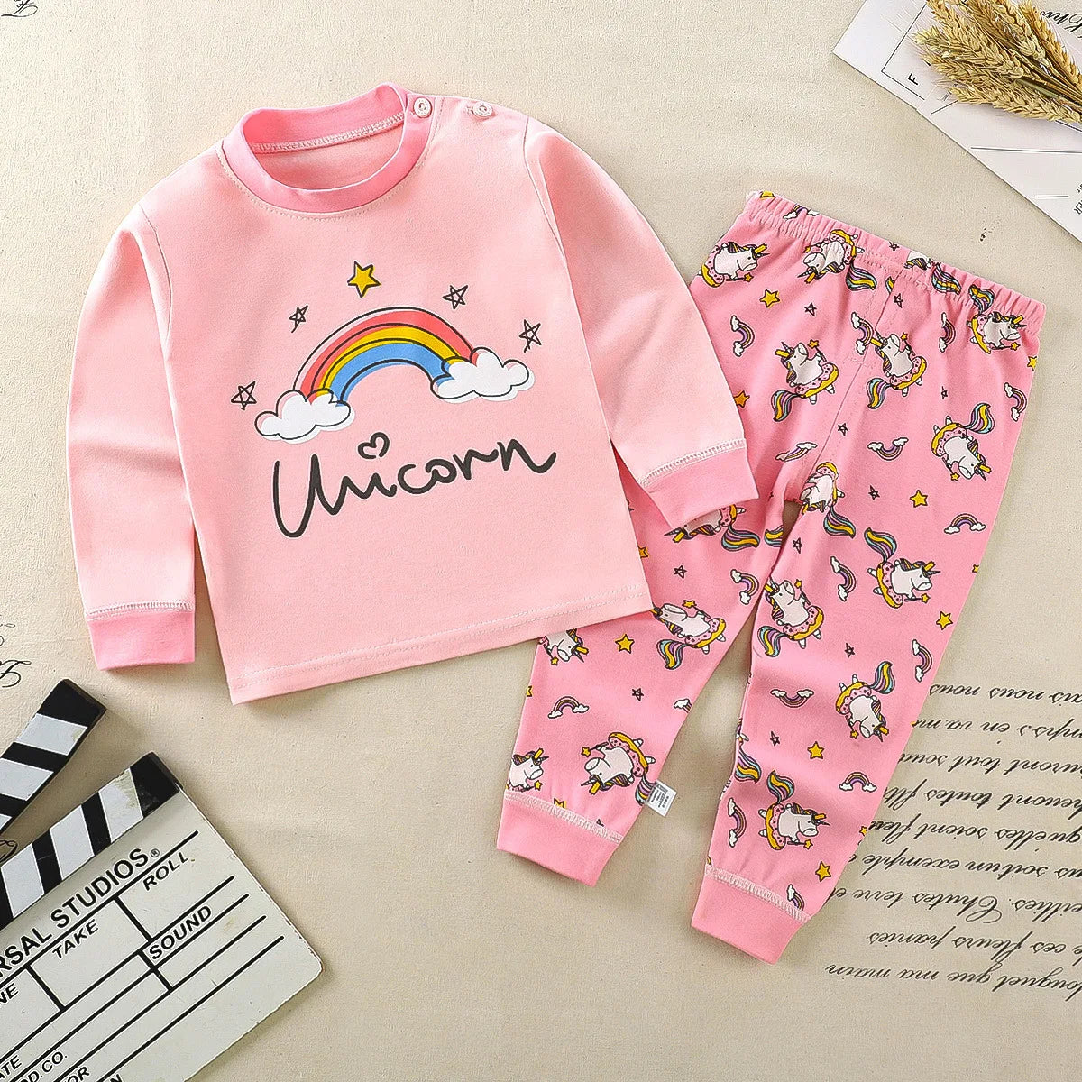 Spring Baby Girl Clothes Set – Cotton Minnie Toddler Tops & Pants, Soft Newborn Infant Outfit