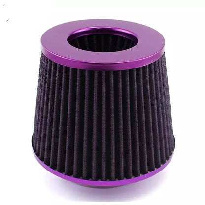 76MM 3-Inch Car Air Filter — High-Flow Mesh Cone Intake Kit, Engine Vent Protector, Universal Auto Replacement Accessory