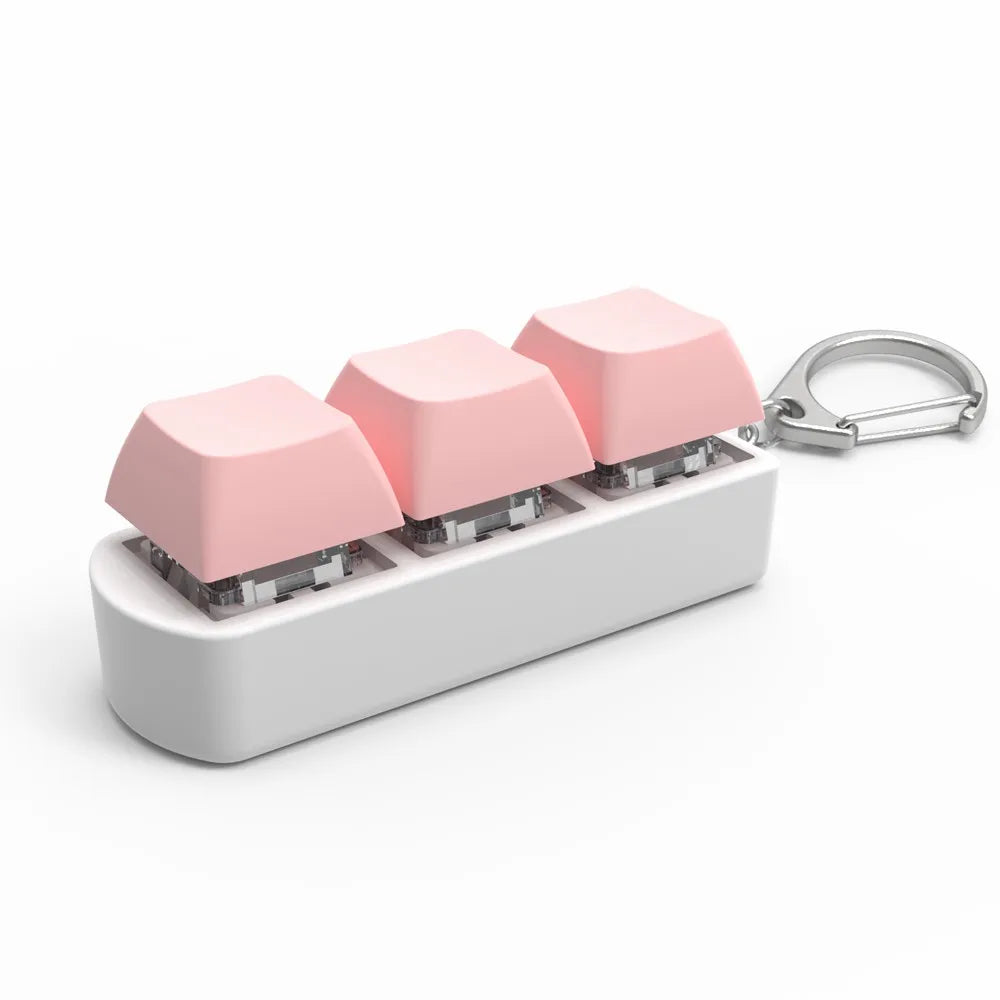DIY Keyboard Key Toy - Stress Relief Fidget Button Keychain & Fidget Keycap Toy