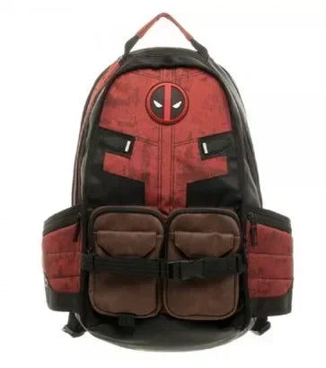 Marvel Avengers Deadpool & Captain America Backpack – Anime Cartoon High-Capacity Travel and Outdoor Leisure Bag