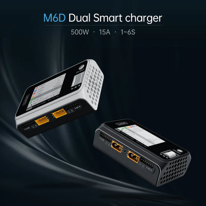 ToolkitRC M6D V3 500W 15A Dual Channel Smart Charger Discharger for 1-6S LiPo FPV Batteries