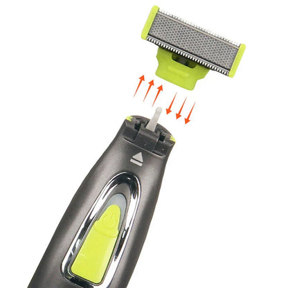 MLG Portable Electric Shaver for Men & Women – Full Body USB Trimmer with T-Shaped Blade, Washable Razor