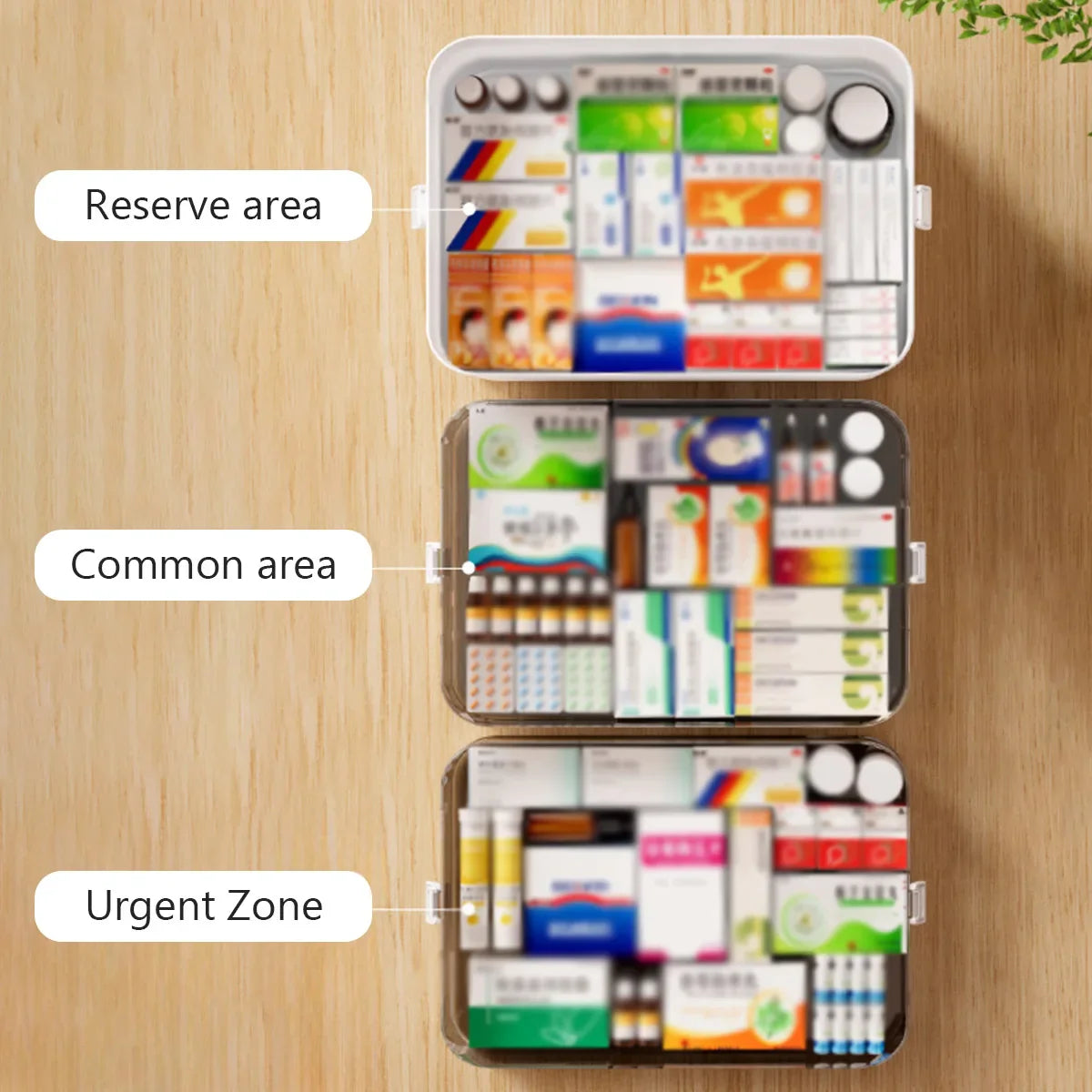 Household Large Capacity Medicine Box – Portable First Aid Kit with Multi-Layer Drug Storage for Emergencies