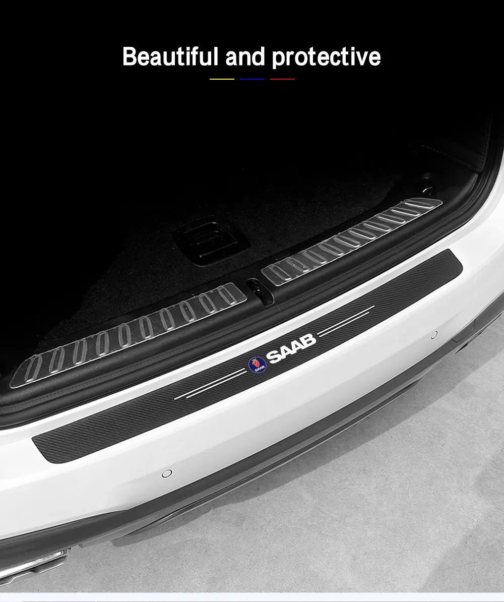 Carbon Fiber Anti-Scratch Scuff Pedal Protector for SAAB 9-3, 9-5 – Car Styling Sticker Accessories