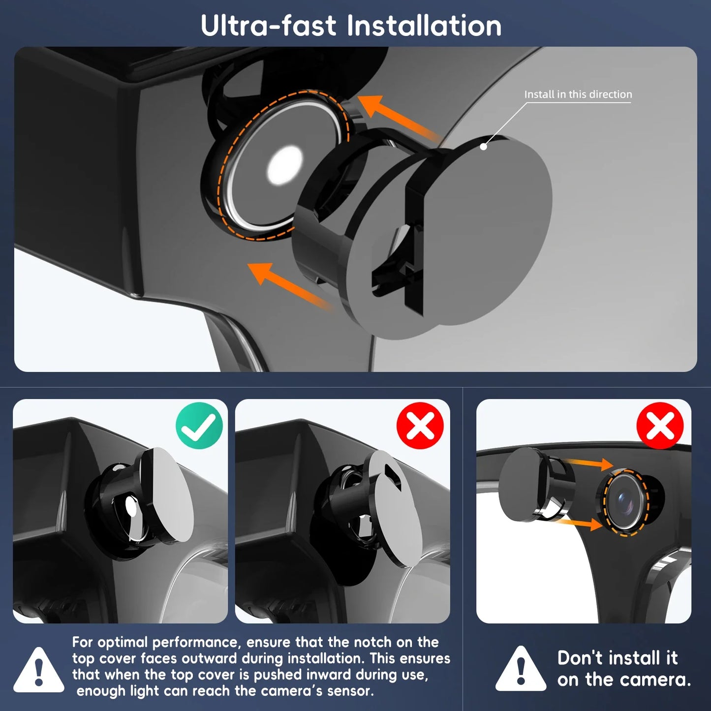 Smart Glasses LED Light Protection Cover — Camera Light Blocker for Meta Ray-Ban Wayfarer, Skyler & Headliner