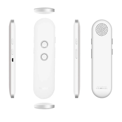 2024 T4 Portable Wireless Smart Translator - Two-Way Instant Voice Translation in 40 Languages, Bluetooth Multi-Language App