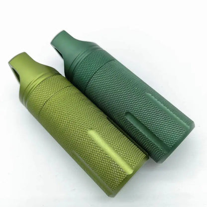 Aluminum Alloy Airtight Pill Container — Portable Waterproof EDC Single-Chamber Capsule Holder & Medicine Case