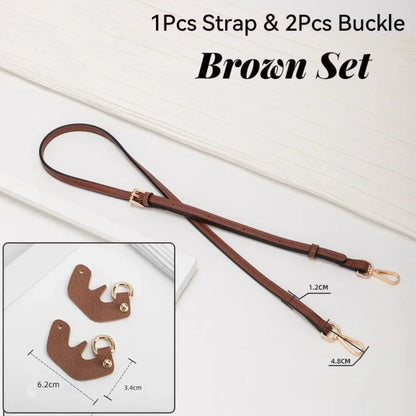 1 Set Genuine Leather Bag Strap for Longchamp Mini - Punch-Free Shoulder Strap for Crossbody Transformation, Bag Accessories