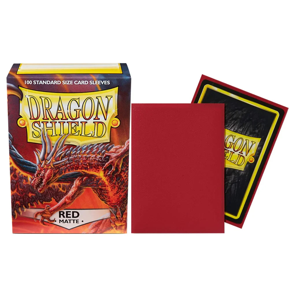100PCS Dragon Shield Card Sleeves Box — Multicolor Matte Protectors for TCG, PTCG & Board Games