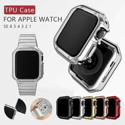Apple Watch Case Cover – TPU Bumper with Screen Protector for 38mm-45mm, Series 3 to 9 & SE