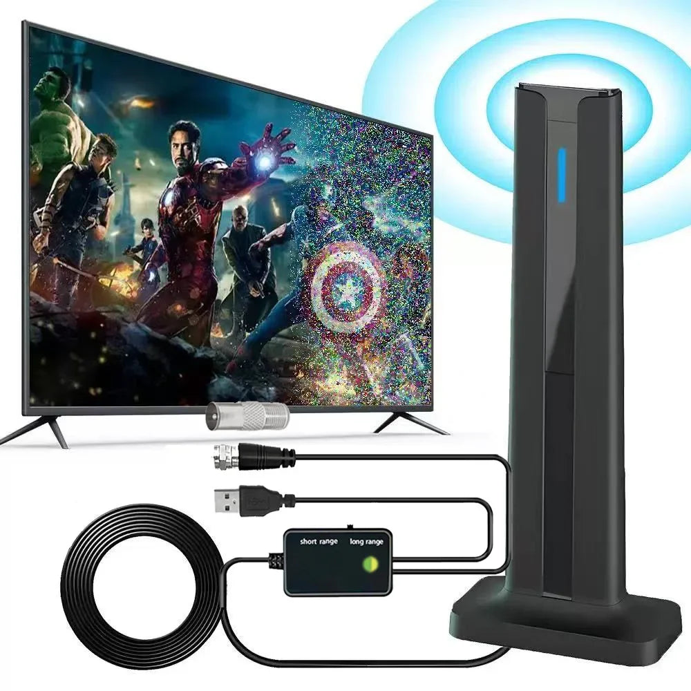 DTMB Digital TV Antenna Receiver - Indoor & Outdoor HD Ground Wave HDTV Antenna for Clear Signal Reception
