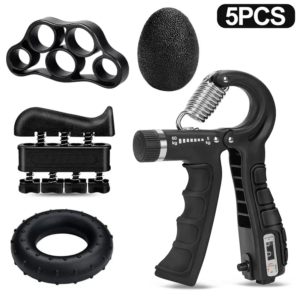 Adjustable 5–60Kg Heavy Hand Gripper – Fitness Hand Exerciser & Wrist Strengthener for Finger Training and Recovery
