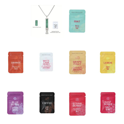 Quit Smoking Meditation Pendant Necklace – Titanium Steel Unisex Anti-Smoking Necklace with Filter Cotton