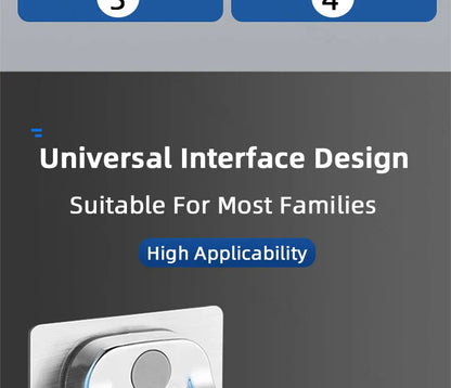 Universal No-Drill Adjustable Shower Head Holder – Wall-Mounted Bracket with Stable Rotation for Bathroom Accessories