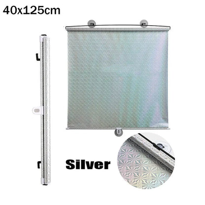 Universal Nail-Free Roller Blinds – Suction Cup Blackout Sunshade for Car, Bedroom, Kitchen & Office Windows