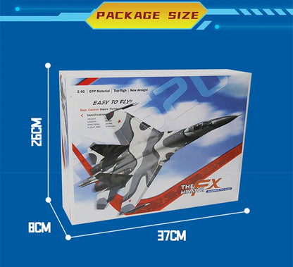 RC SU-35 Foam Fighter Jet – 2.4G Remote Control Glider Airplane Toy for Kids & Boys