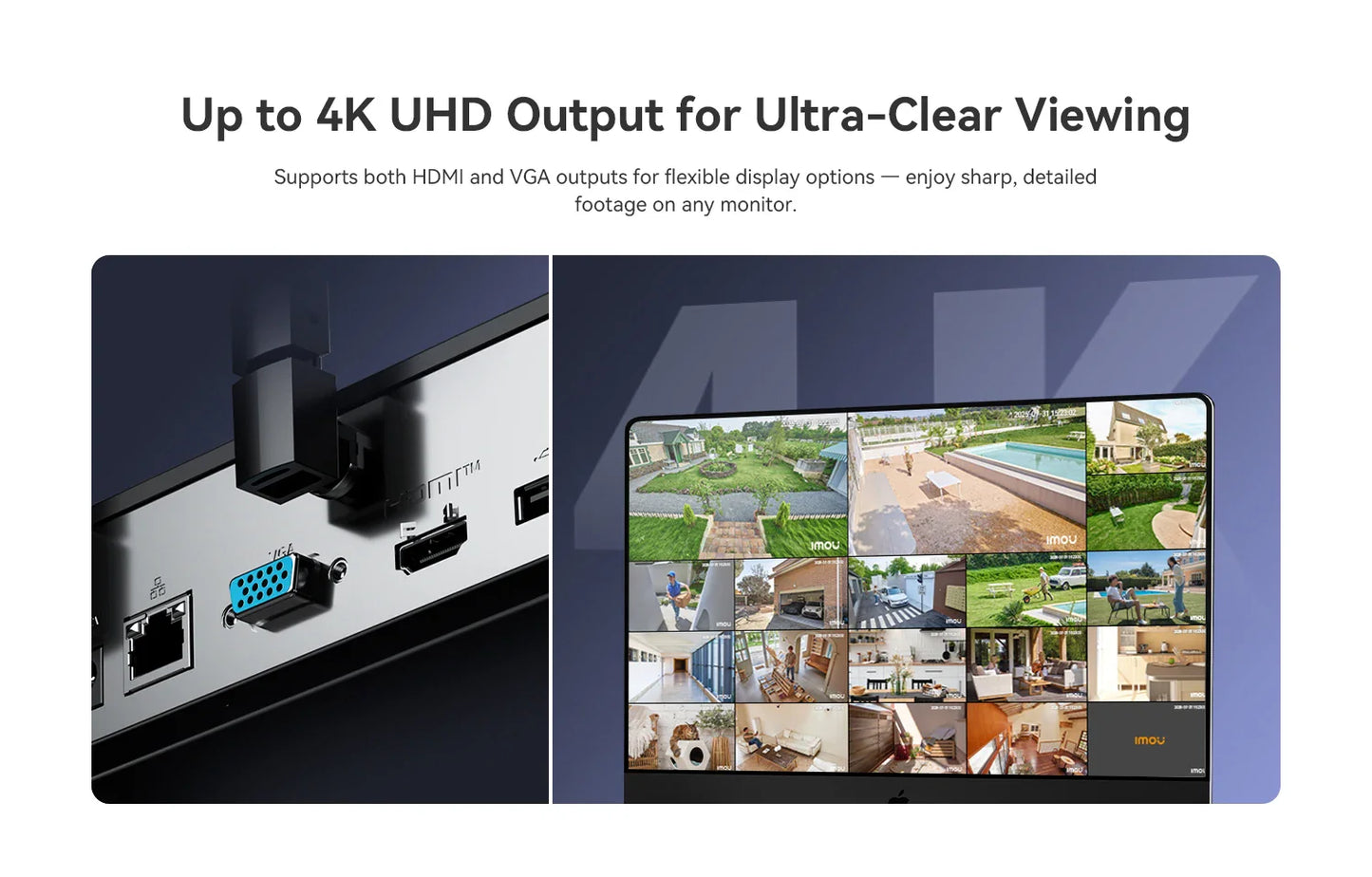 IMOU 10/18CH Wireless NVR – Dual-Band 2.4/5GHz Wi-Fi Network Security System, Metal Shell