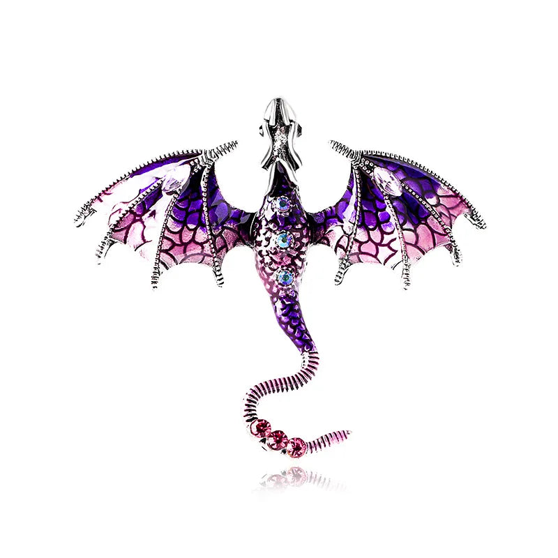 Fly Dragon Enamel Lapel Pins - Brooch for Jeans, Backpacks | Jewelry Clothing Badges | Wedding Gift & DIY Decor for Men