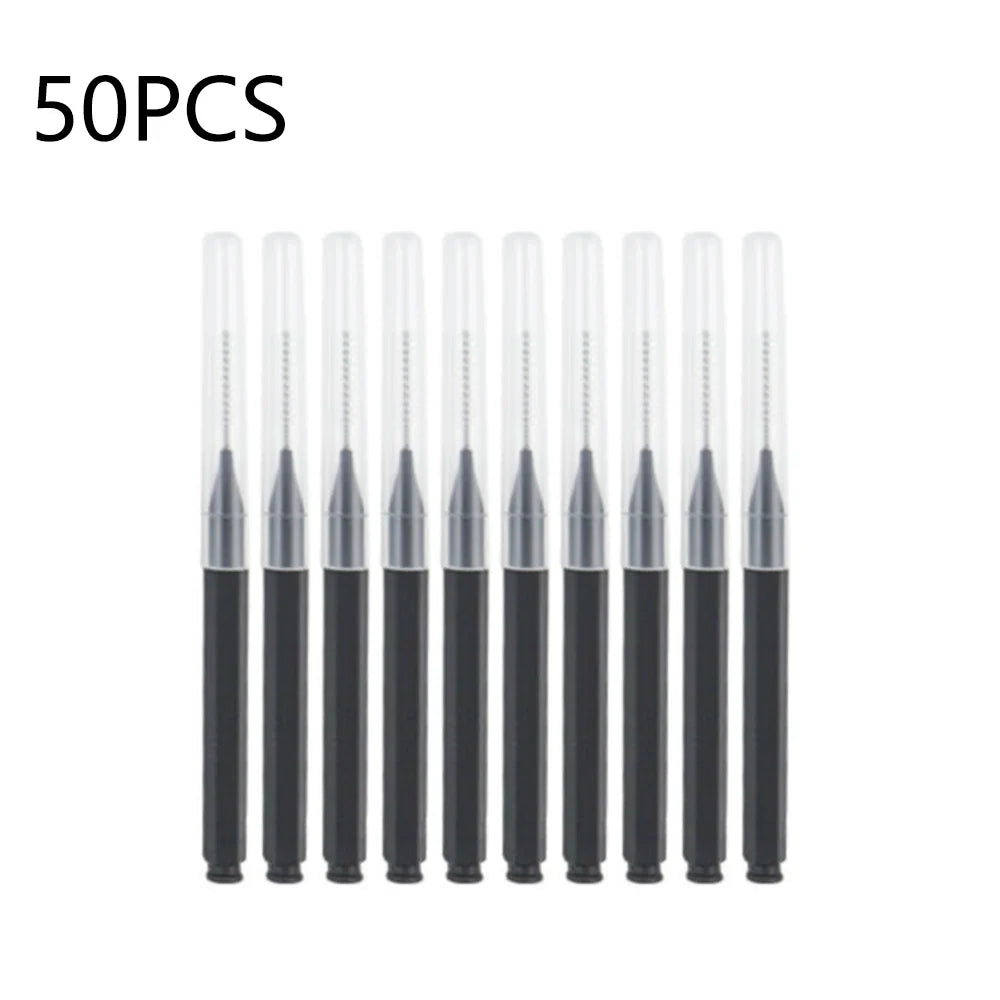 10/20/50PCS Mini Eyebrow & Lash Brushes – Disposable Bendable Brow Perm & Micro Eyelash Applicator Tools