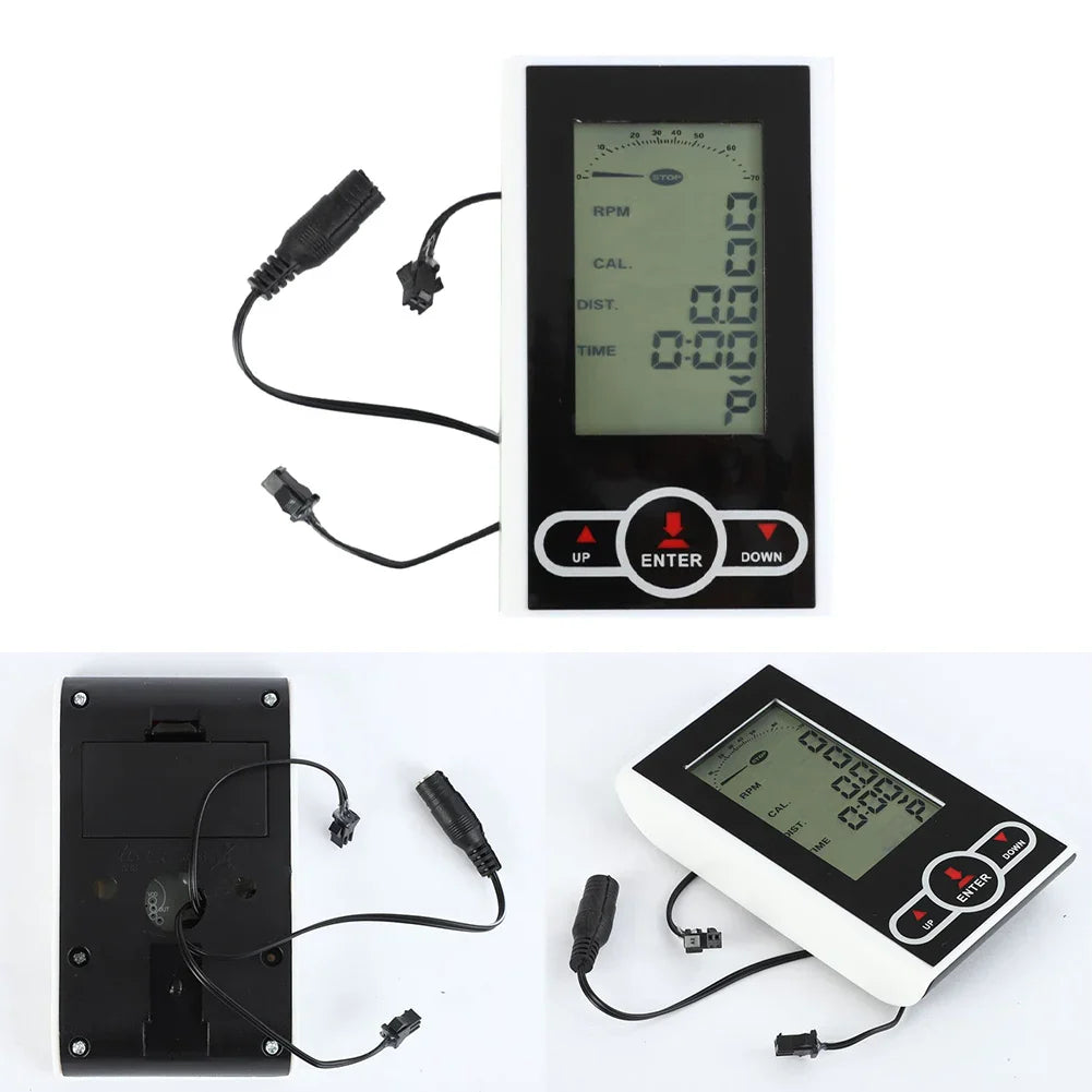 Exercise Bike Monitor Speedometer – Stationary Bike Elliptical Trainer Display, Computer Display Counters & Speed Parts