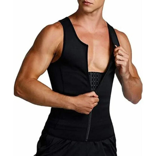 Reductive Girdle Men Body Shaper – Sauna Vest, Slimming Belt, Abdomen Corset & Fat Burner Chest Binder