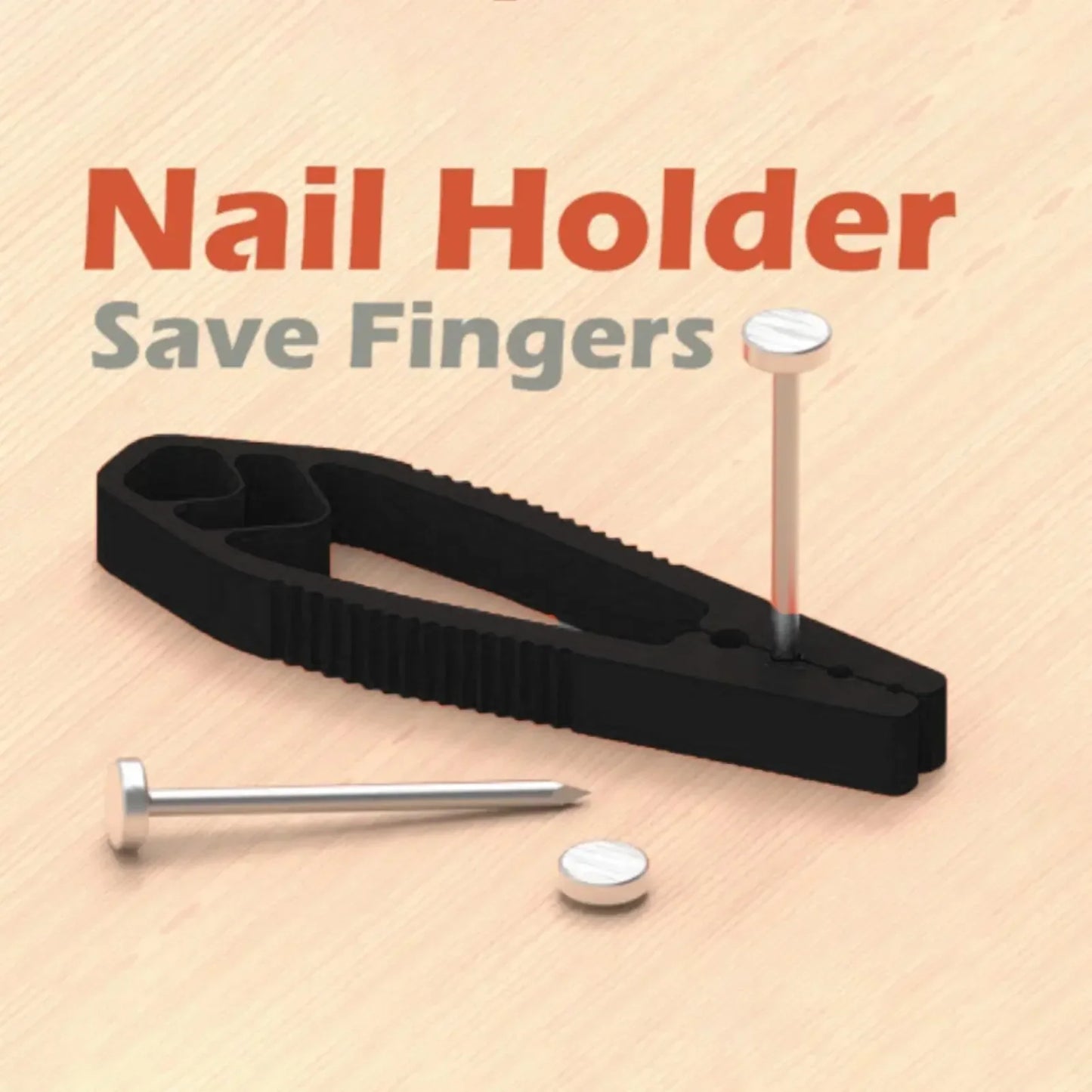 Portable Nail Fixer Tool – Plastic Sliding Joint Pliers for Woodworking, Finger Protection Repair & Maintenance Clamp Tool