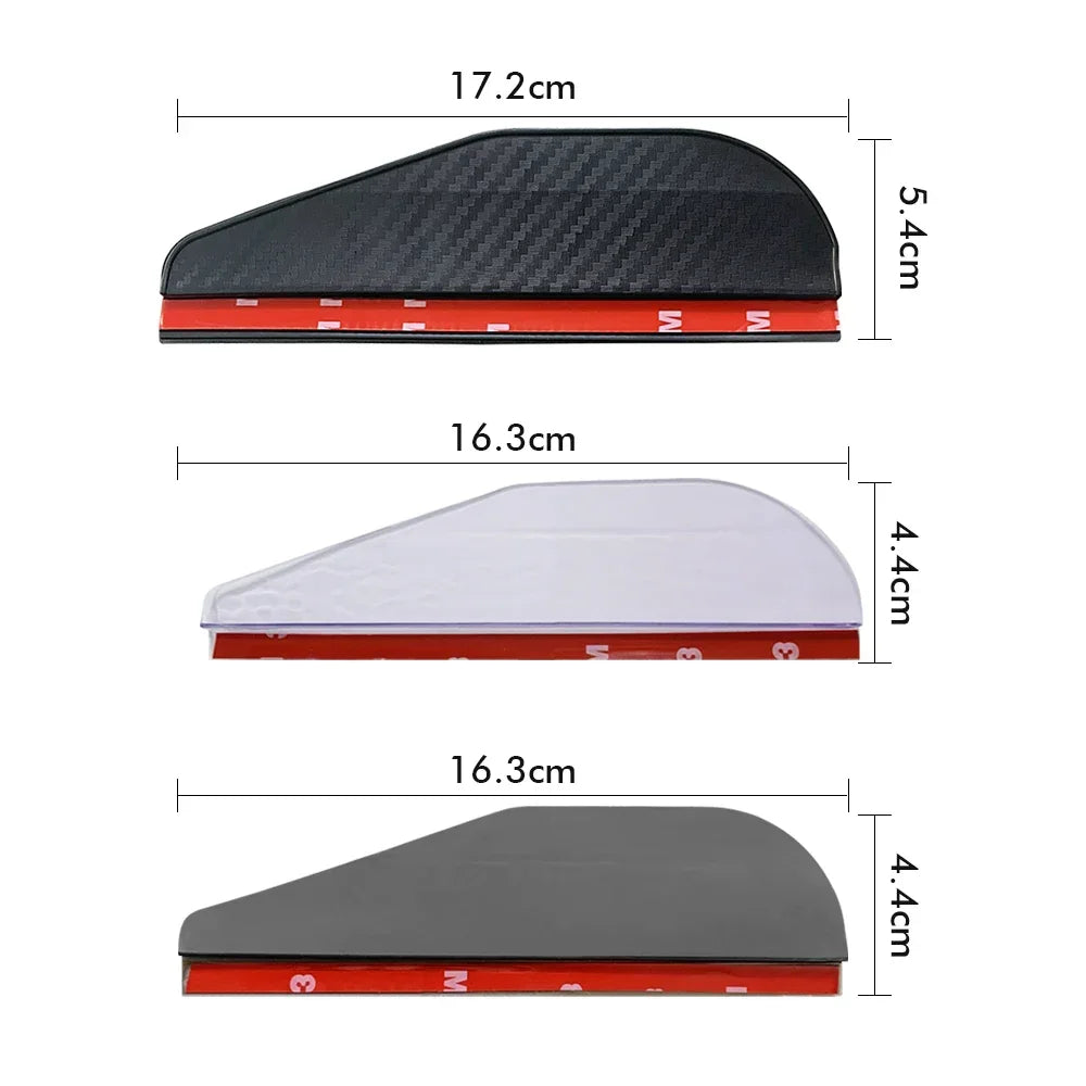 Car Rearview Mirror Rain Eyebrow - Carbon Fiber Sun Visor Shade Protector for Clear Vision, Auto Mirror Organizer Accessories