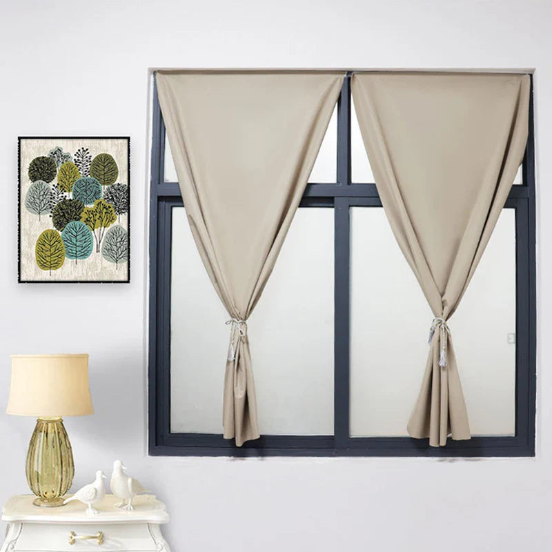 100% Blackout Self-Adhesive Curtain – Punch-Free Sunshade for Bedroom, Window, Door, and Balcony with Privacy and Insulation