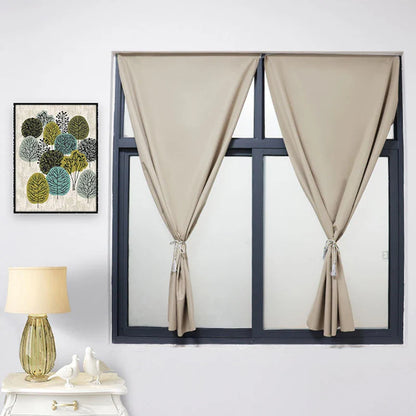 100% Blackout Self-Adhesive Curtain – Punch-Free Sunshade for Bedroom, Window, Door, and Balcony with Privacy and Insulation