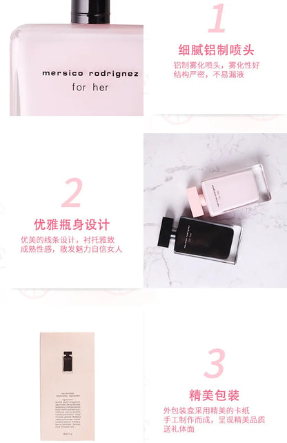 100ml Pink & Black Musk Unisex Perfume – Floral, Fruity, Vanilla Charm Fragrance for Men & Women