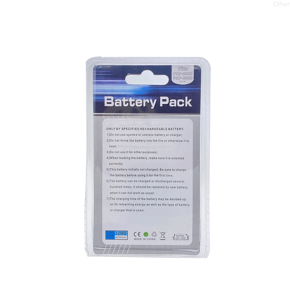 10PCS 3.6V 2400mAh Li-ion Rechargeable Battery for Sony PSP2000/3000