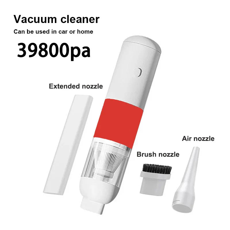 3-in-1 Wireless Car Vacuum Cleaner – Portable Mini Handheld Dust Catcher for Auto Interior Cleaning