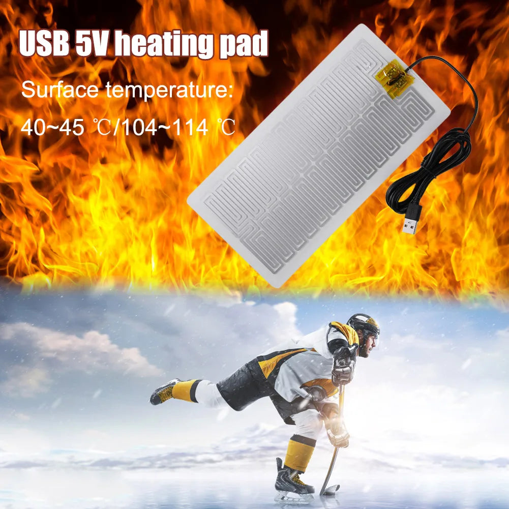 USB 5V Heating Pad - Plug & Play Warm Plate Heater for Mouse Pad & Shoes