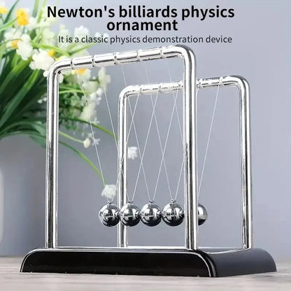 Newton’s Cradle Balance Toy - Steel Ball Physics Pendulum for Science Learning & Stress Relief