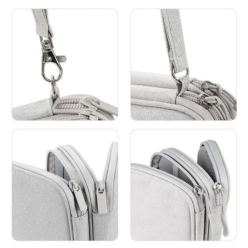 Portable Travel Cable Bag - Waterproof Digital Storage Pouch for Chargers, USB Cables, and Electronic Accessories
