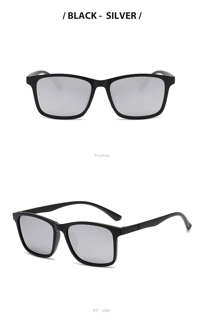 2024 New Men’s Business Polarized Square Frame Sunglasses – Fashion Outdoor Fishing & Driving Eyewear