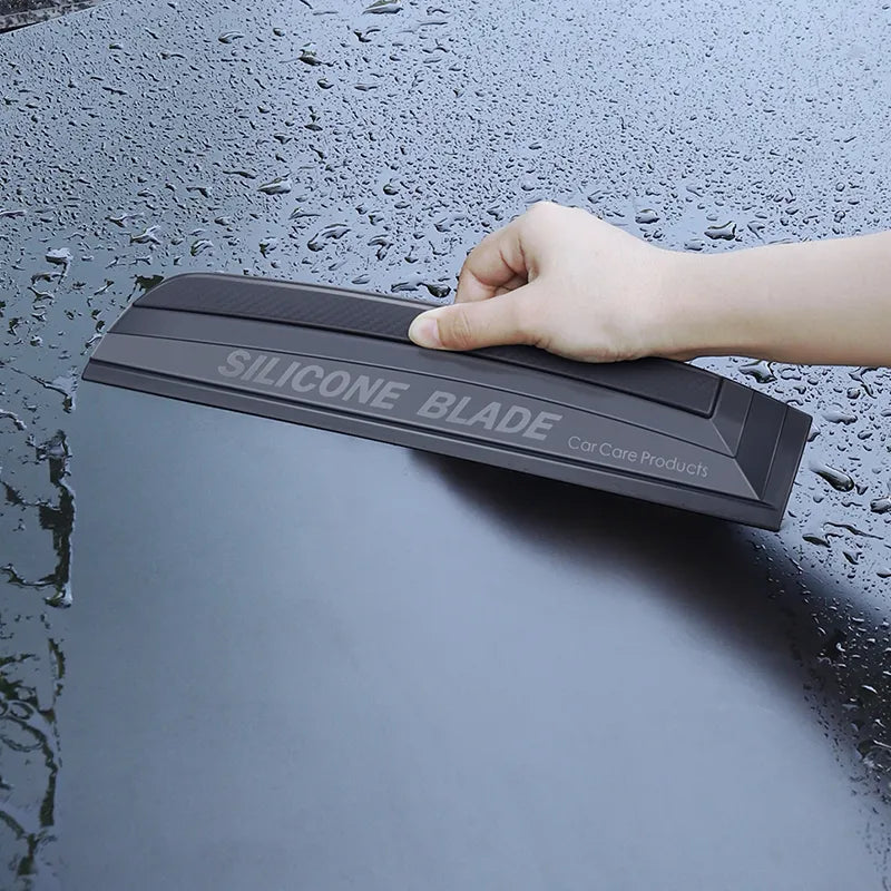 Non-Scratch Silicone Squeegee - Soft Handy Car Wrap Tool for Water Window Wiping, Drying, and Film Scraping - Clean Your Car with Ease!