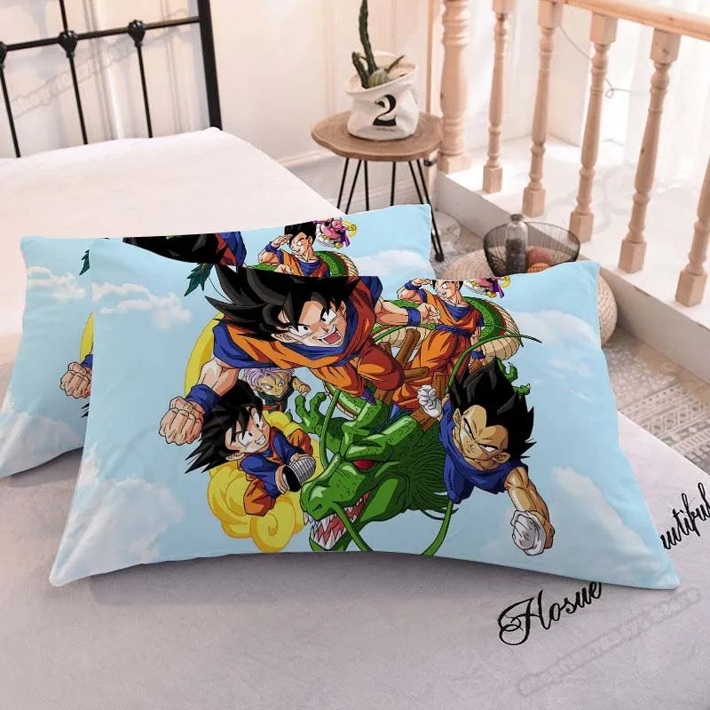 DRAGON BALL Anime Pillowcase – Cute Printed Pillow Cover for Comfortable Home Bedding & Gifts