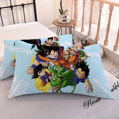 DRAGON BALL Anime Pillowcase – Cute Printed Pillow Cover for Comfortable Home Bedding & Gifts
