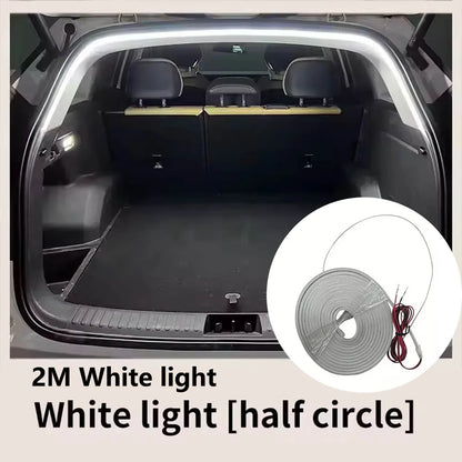 High Brightness Car Trunk LED Light Strip – Automatic Sensing Interior Ambient Tailgate Lighting, Wire-Free Installation