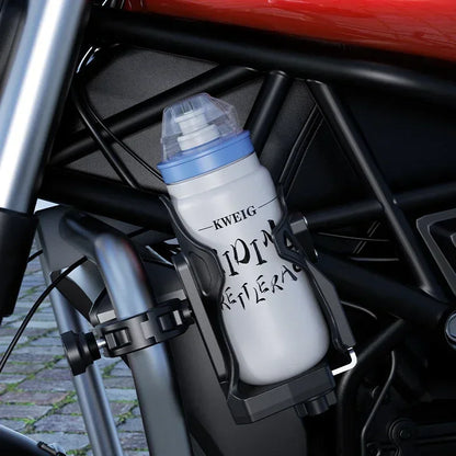 Adjustable Anti-Theft Motorcycle & Bike Cup Holder – Secure Water Bottle & Mobile Mount for Cycling