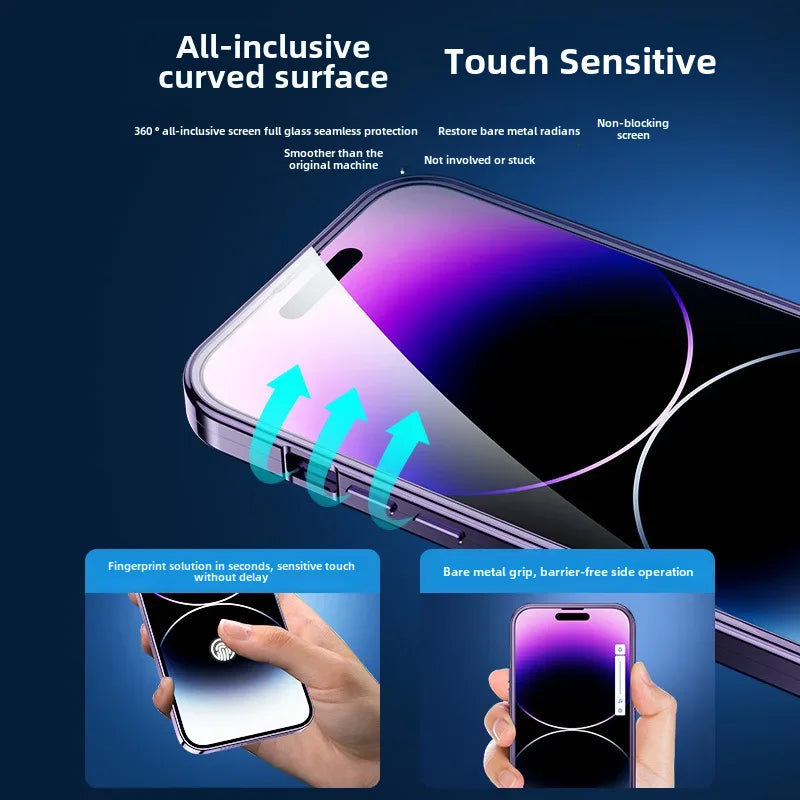 Magnetic Absorption Phone Case for iPhone 16/15/14/13 Pro Max – Aluminum Alloy & Glass Full-Body, Anti-Fall Protection