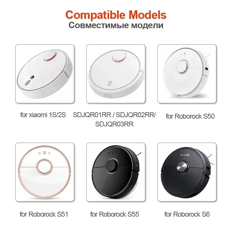 Main Side Brush for Xiaomi Mi Robot Vacuum Cleaners - Compatible with SDJQR01RR, SDJQR02RR, SDJQR03RR, Roboeock E3, S4, S4 Max, S5 - Replacement Accessory